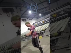 สายเครื่อง Gabion อัตโนมัติเต็ม จากการขัดเส้นใยไปยังการบรรจุ - 6 มม ความจุของสายใย