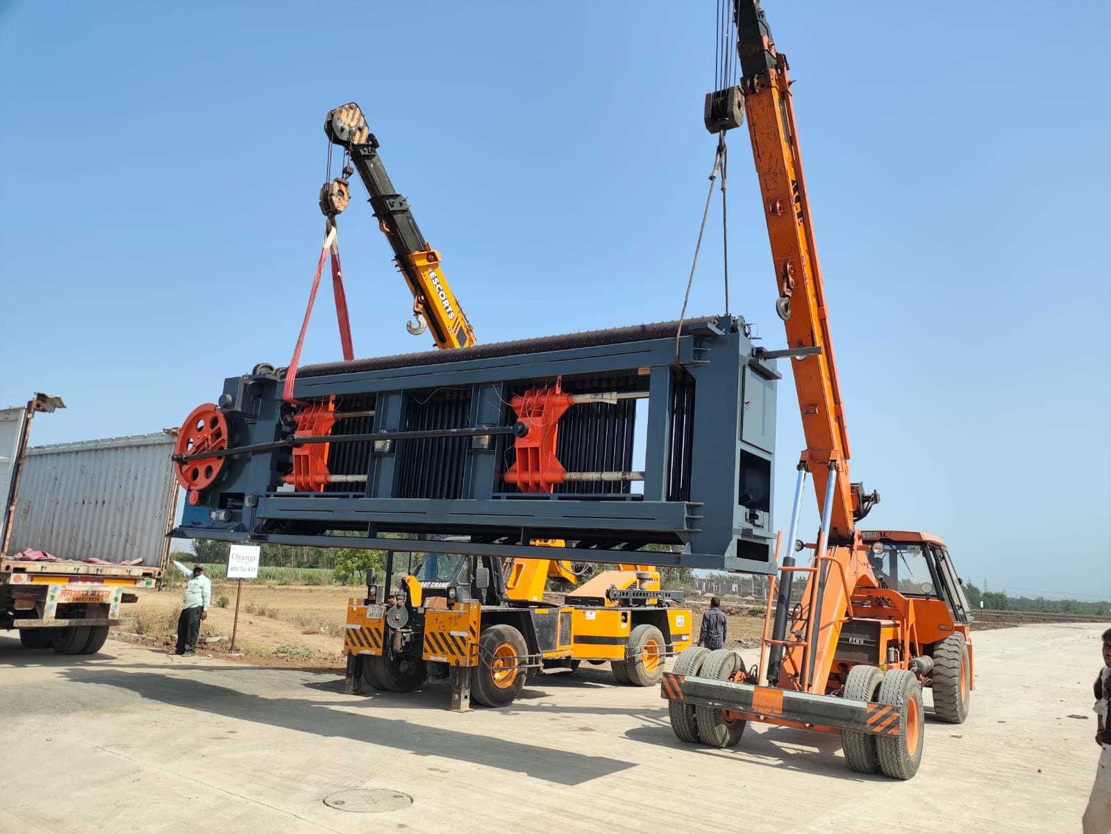 บล็อกบริษัทล่าสุดเกี่ยวกับ Heavy Duty Gabion Mesh Machine Successfully Exported to India
