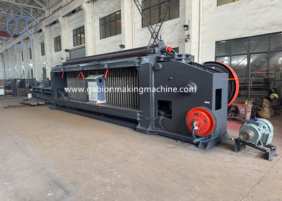 ซื้อ เครื่องจักร Gabion ภาระหนักสําหรับสายเหล็กกระปุก / PVC ผิวเคลือบสาย Mesh กรง การผลิตออนไลน์