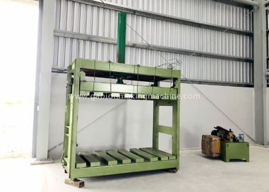 ซื้อ เครื่องกดตาข่ายเคลือบ Reno Gabion / ที่นอน Gabion พร้อมระบบน้ำมันอัตโนมัติ การผลิตออนไลน์