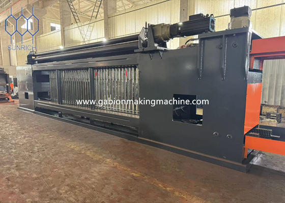 ซื้อ 88x110mm Mesh Size Gabion Box Machine สําหรับการก่อสร้างภาระหนักและความจุหนัก 15T-18T การผลิตออนไลน์