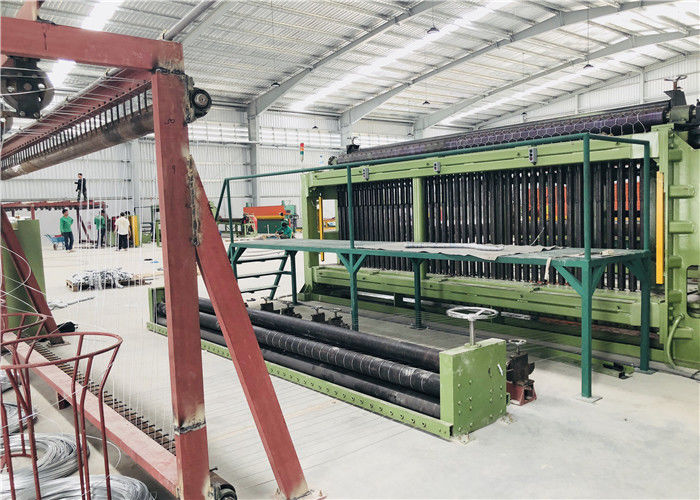 7.5kw Hexagonal Wire Netting Machine / Edge Winding Machine PLC Control