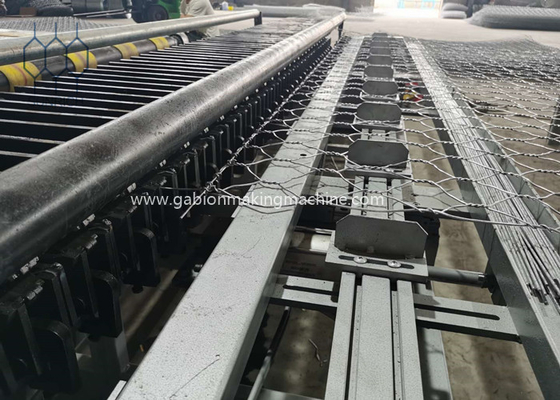 เครื่องห่อขอบกล่องเกเบี้ยนขนาด 80x100 มม. สำหรับการบิดสองครั้งพร้อมกล่องเกียร์สำหรับงานหนัก
