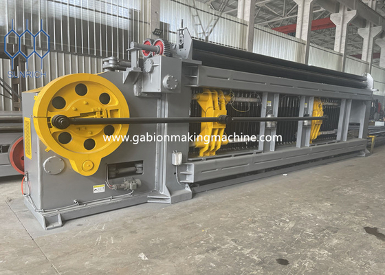 PLC ปกครอง เครื่อง Mesh สาย Hexagonal เครื่อง Mesh สาย Gabion กล่องกับ servo มอเตอร์