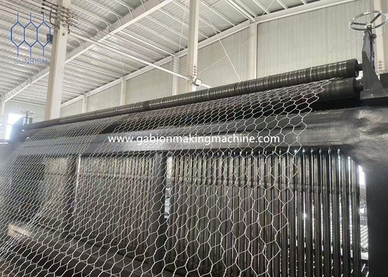 แกลวนิเซส / PVC ปกแต่ง Gabion เครื่องสําหรับเส้นใยกว้าง 1.6mm-4.0mm