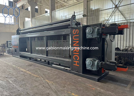เครื่องจักร Gabion ราคาถูกสําหรับสายเหล็กกระปุก สาย PVC ผิวเคลือบ