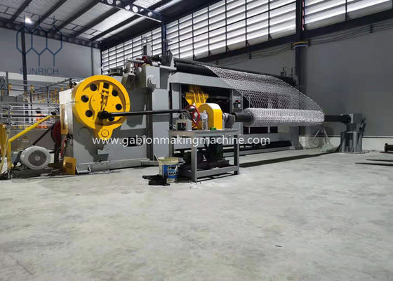 เครื่องทำกล่องเกเบี้ยนความเร็วสูง 225 M / H สำหรับขนาดตาข่าย 110x136 มม