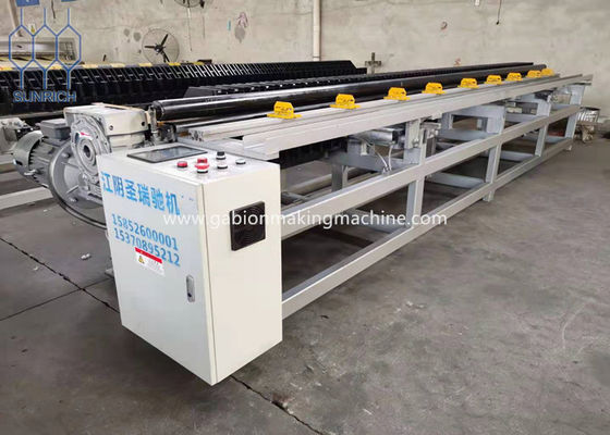 การควบคุมเซอร์โวมอเตอร์ด้วยเครื่องห่อขอบกล่องเกเบี้ยน PLC สำหรับการบิดสองครั้ง